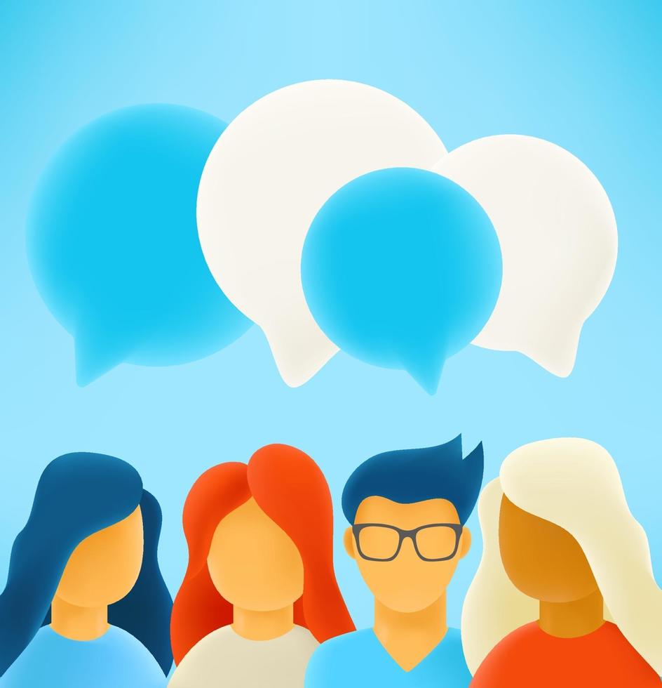 Group of people brainstorming together vector