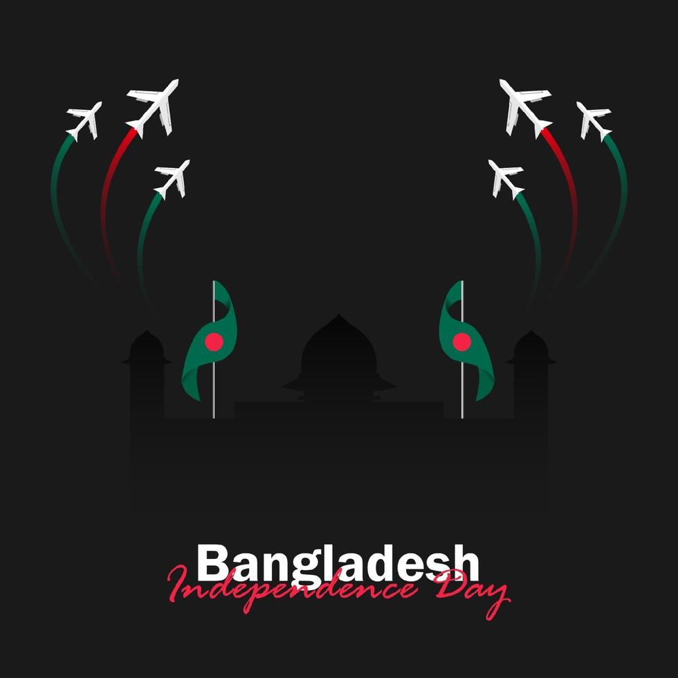 Celebration of Bangladesh national day on March 26 vector