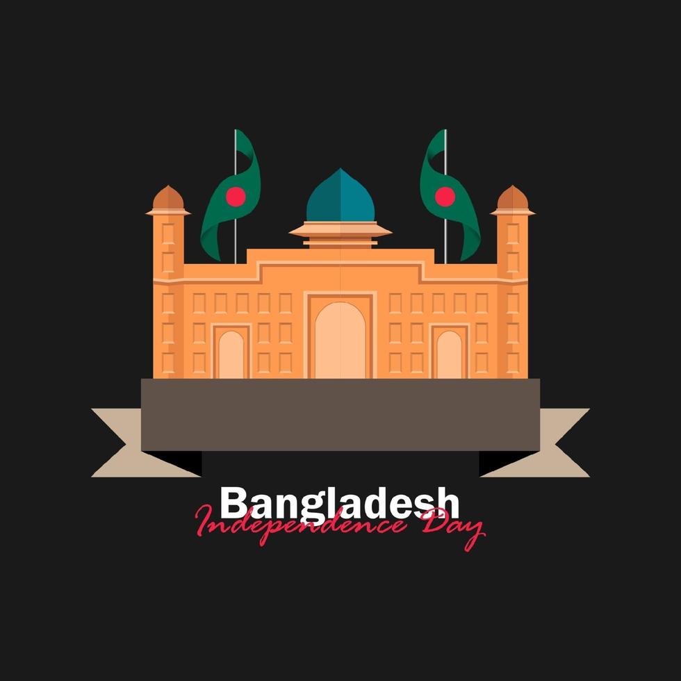 Celebration of Bangladesh national day on March 26 vector