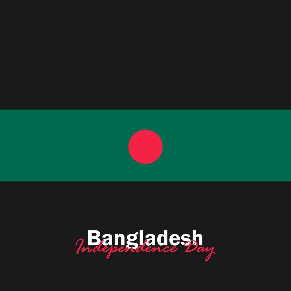 vector del día de la independencia con banderas de bangladesh.