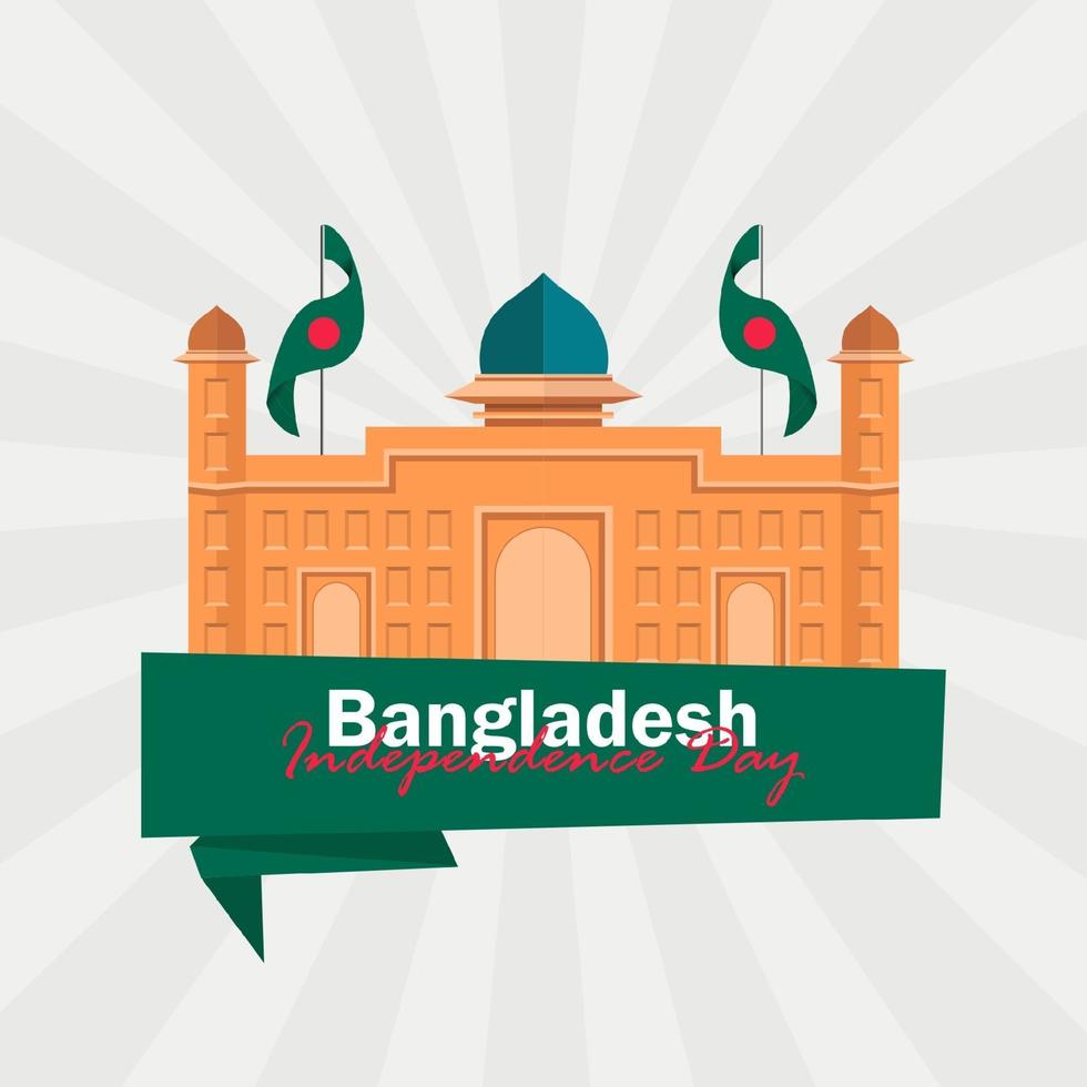 Vector of Independence Day with Bangladesh Flags.
