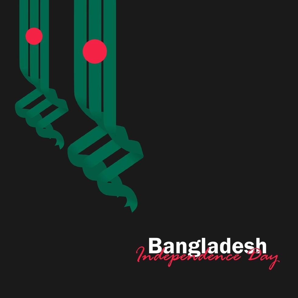 Vector of Independence Day with Bangladesh Flags.