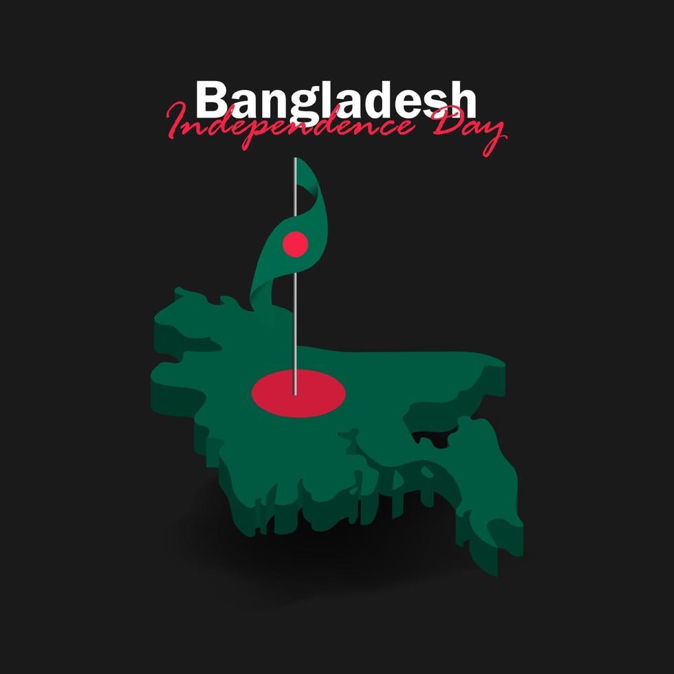 Celebration of Bangladesh national day on March 26 vector