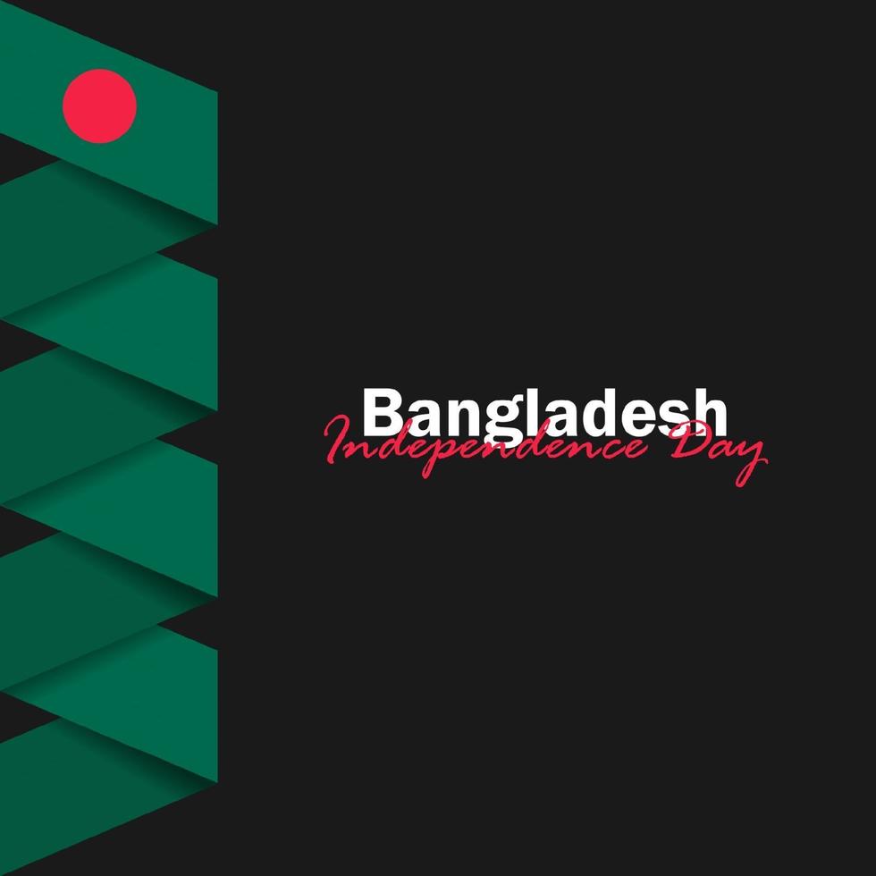 Celebration of Bangladesh national day on March 26 vector