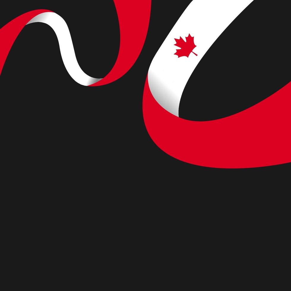 feliz día de canadá, día de la independencia de canadá. ilustración vectorial vector