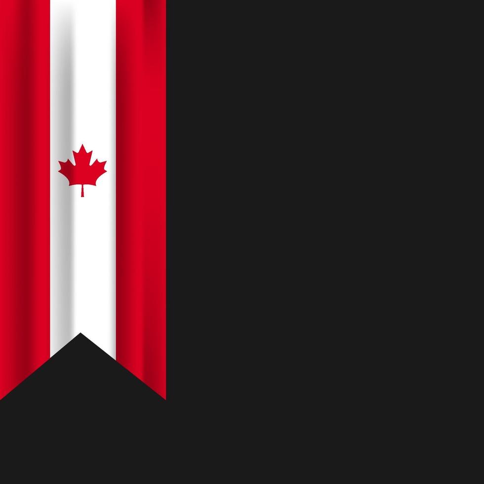feliz día de canadá, día de la independencia de canadá. ilustración vectorial vector