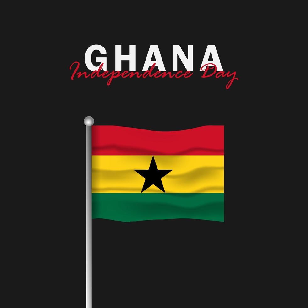 vector del día de la independencia de ghana