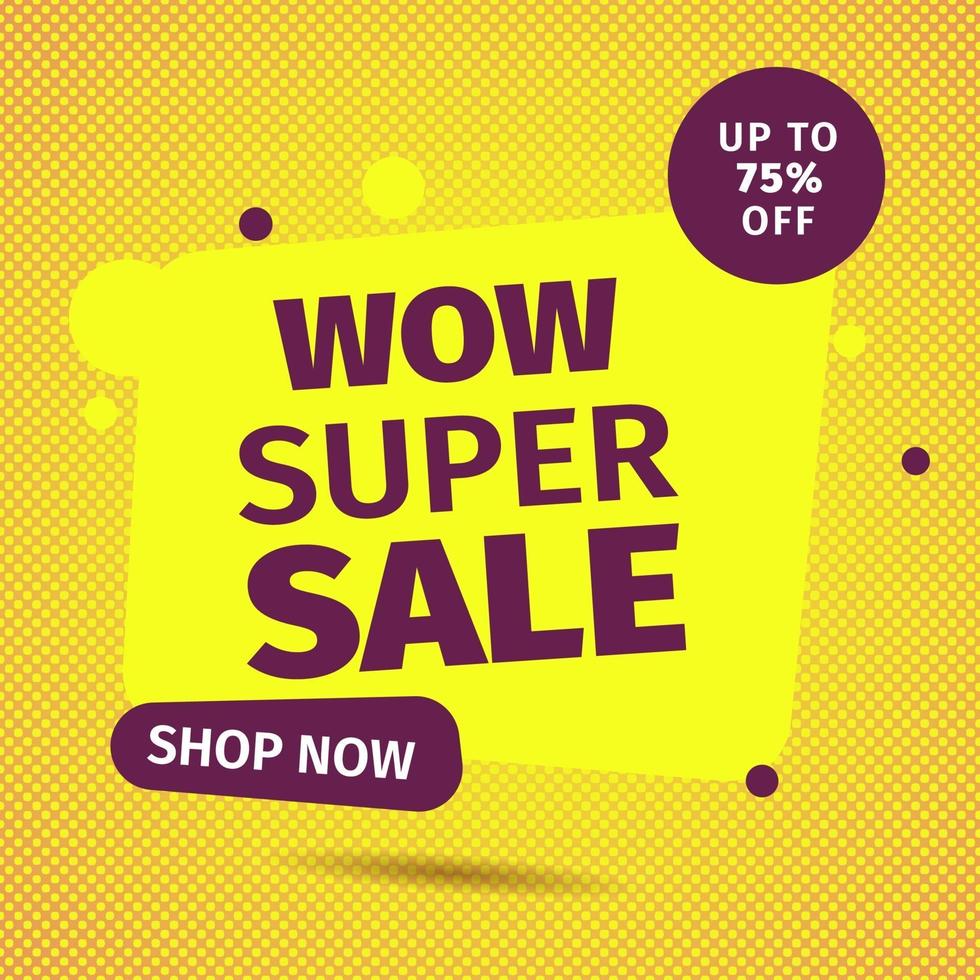 Sale banner template design. Super Sale, Special offer for web and social media marketing best price in vector