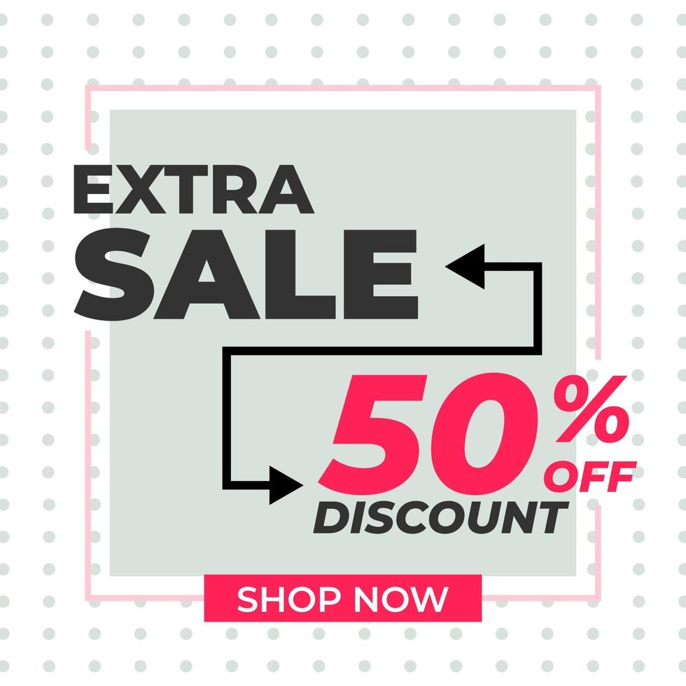 Sale Discount banner template design. Special offer, mega sale, big sale for web and social media marketing in vector