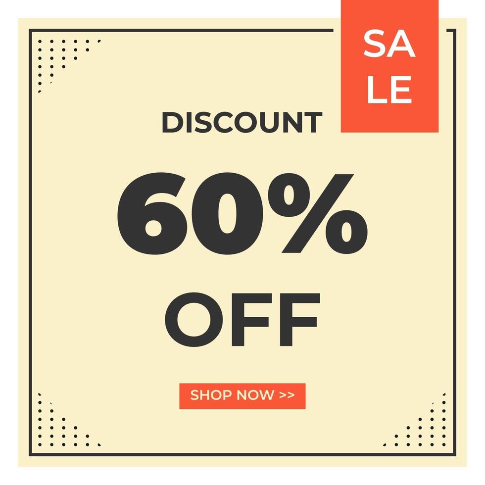 Sale Discount banner template design. Special offer, mega sale, big sale for web and social media marketing in vector