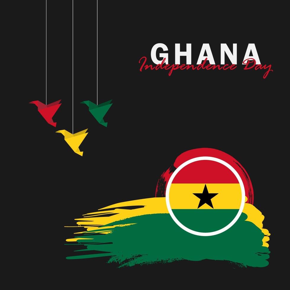 Vector of Independence Day Ghana design template