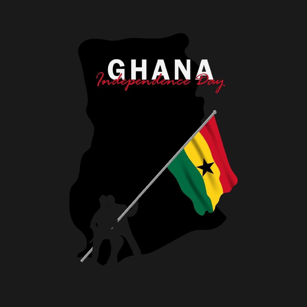 diseño de plantilla de vector de día de la independencia de ghana