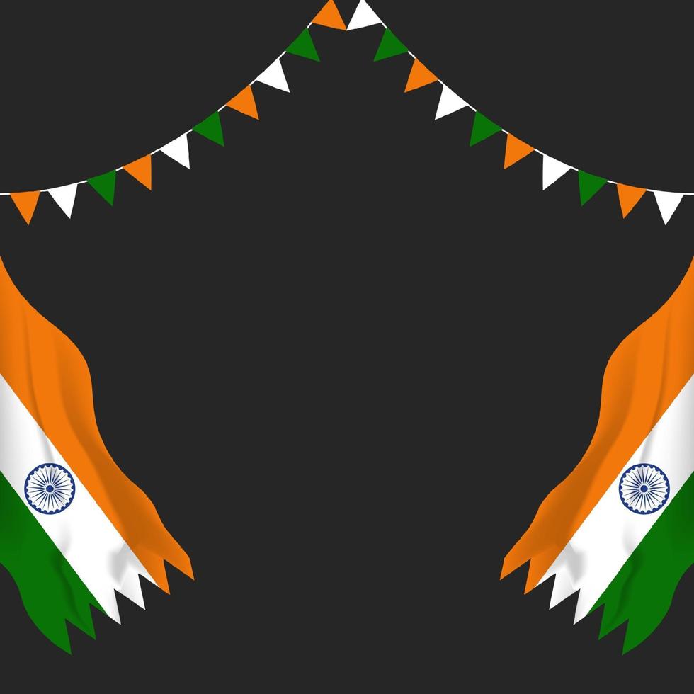 ilustración del feliz día de la república de india vector