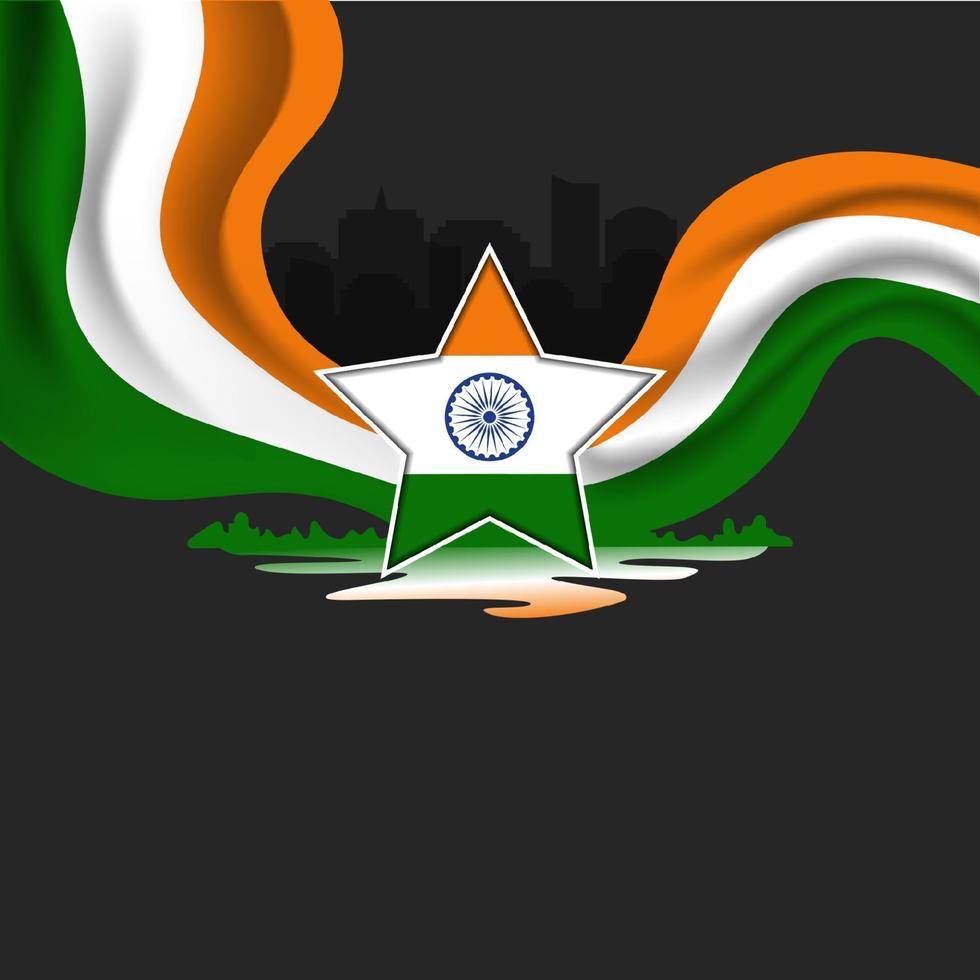 ilustración del feliz día de la república de india vector