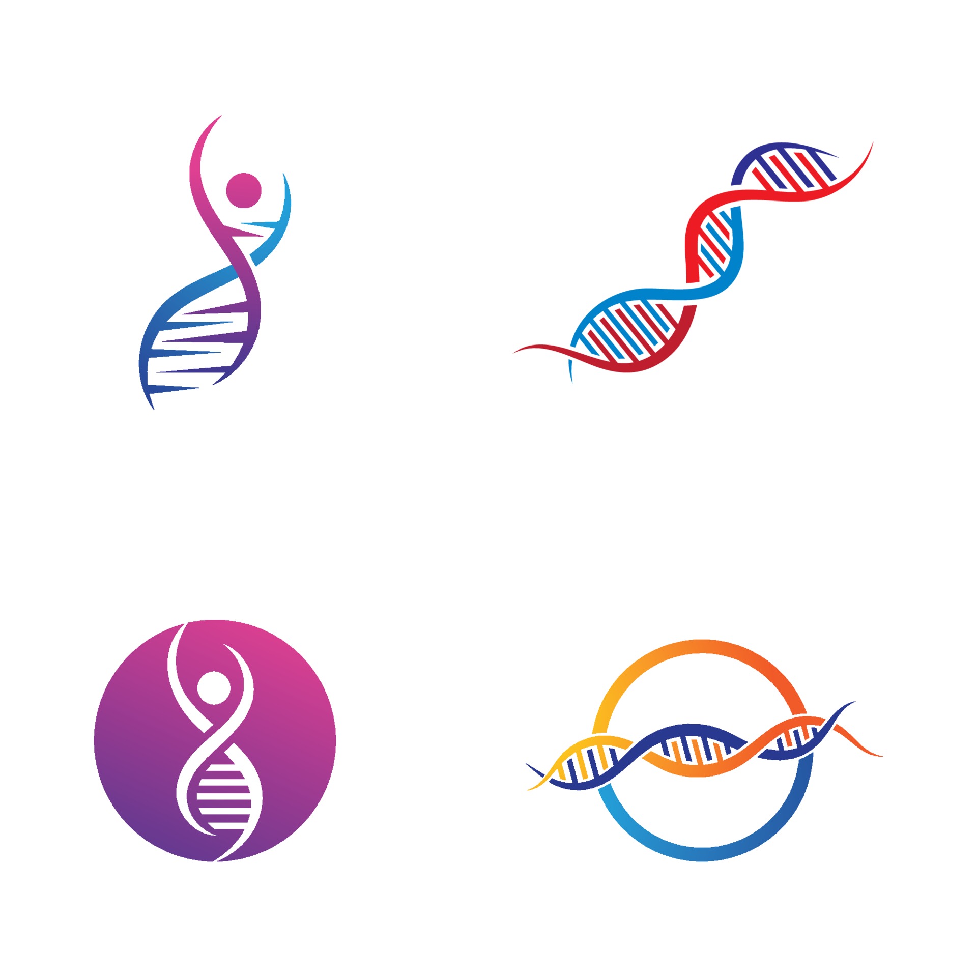 Dna Logo Vector Illustration Template Vector Art At Vecteezy