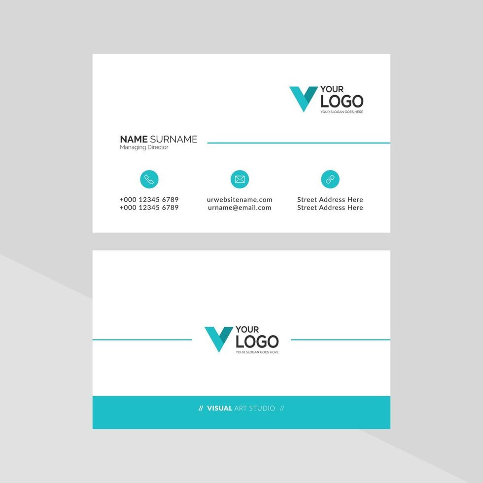 modern creative business card and name card vector