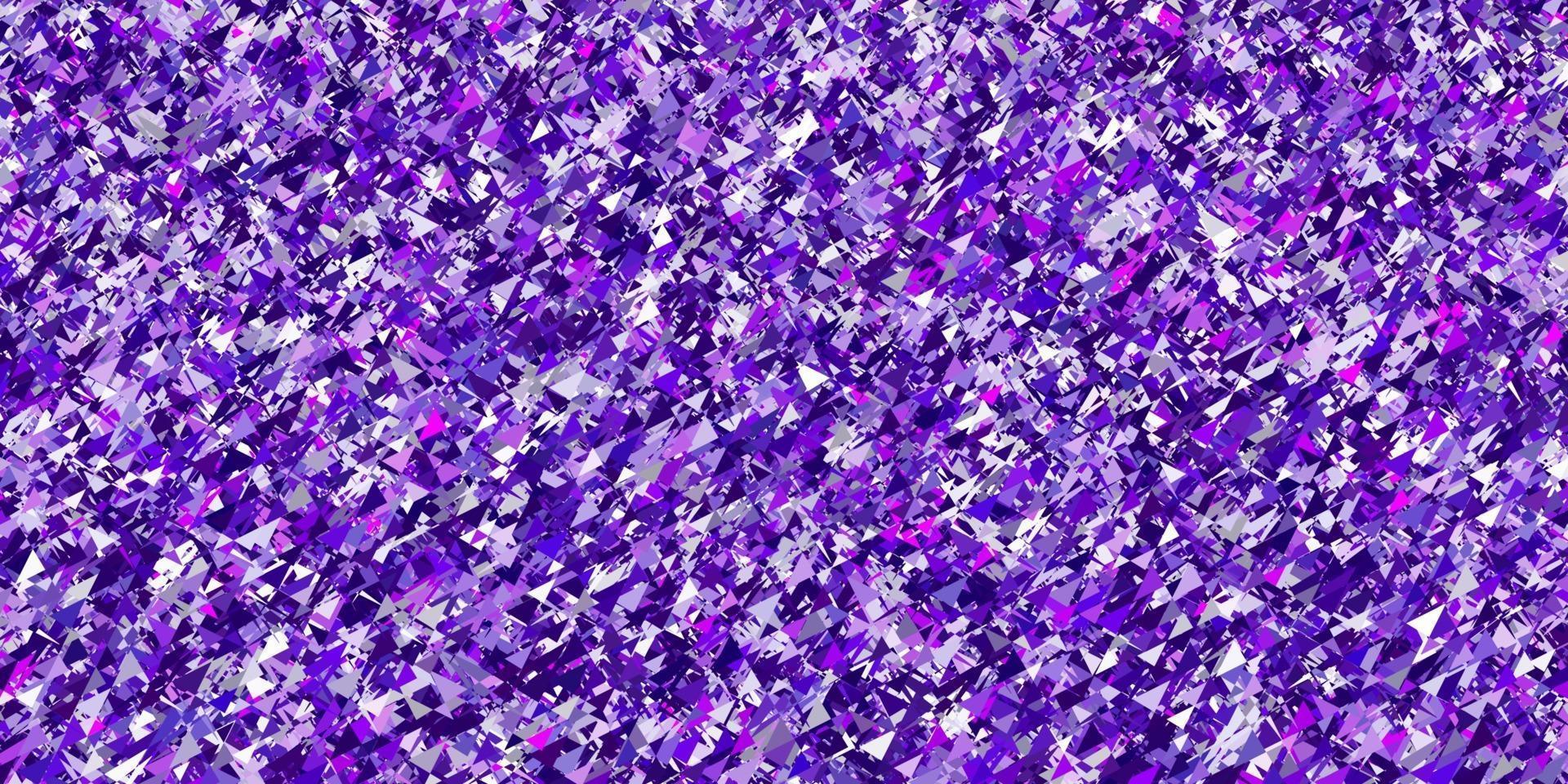 Light purple, pink vector texture with random triangles.