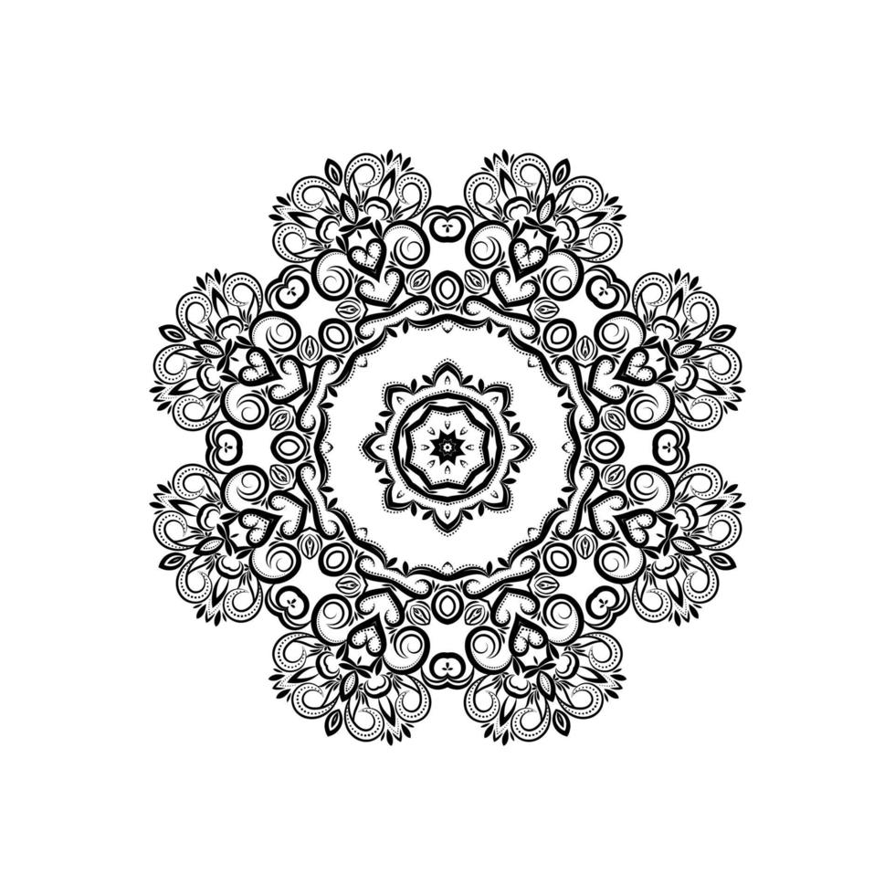 Ethnic decorative mandala design isolated background vector
