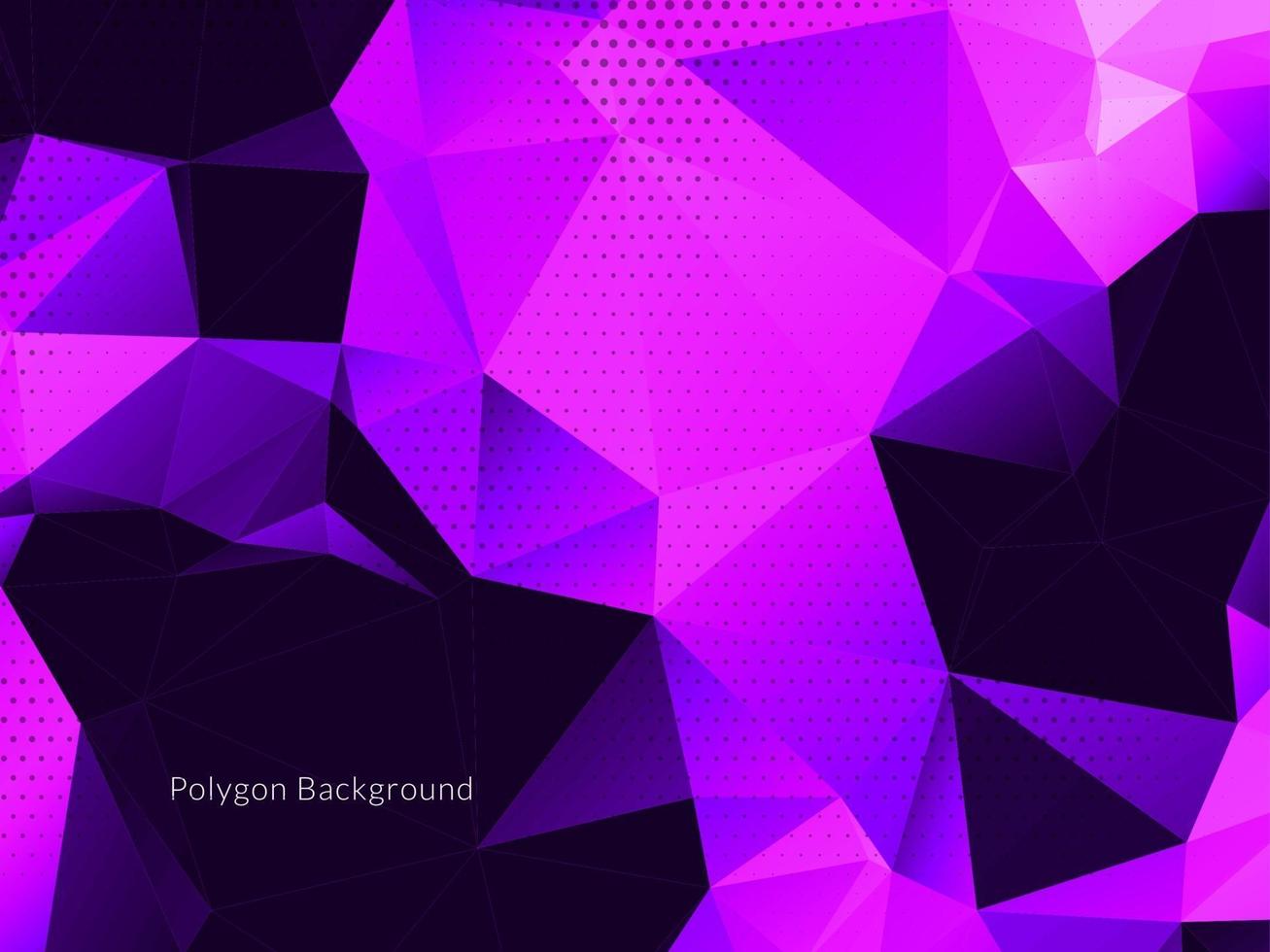 Decorative geometric triangle polygon abstract background vector