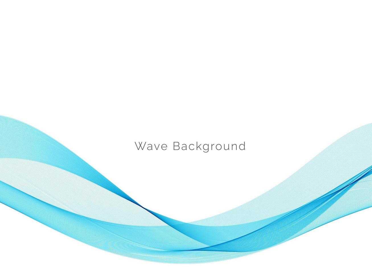 Abstract blue wave design decorative background vector