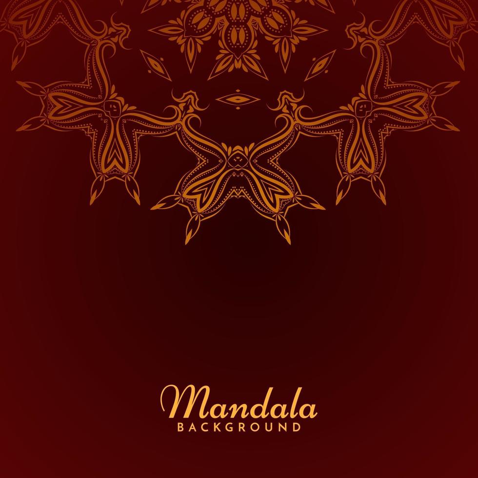 Beautiful mandala design decorative luxury background vector