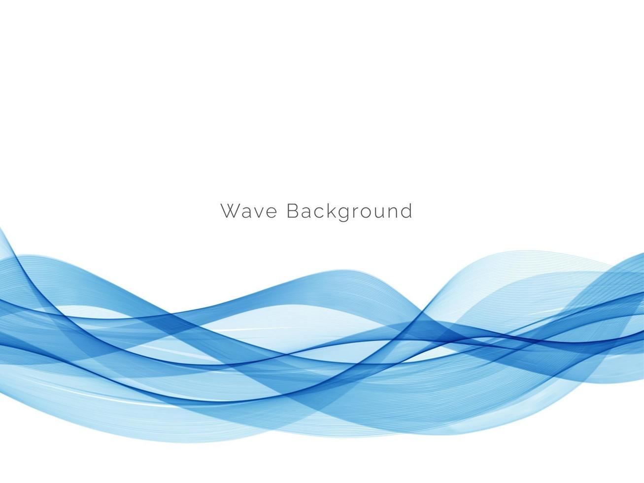 Abstract blue modern dynamic wave design background vector