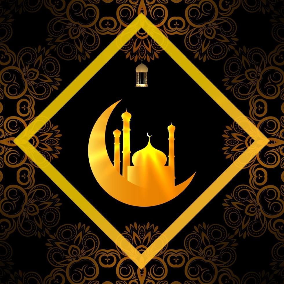 vector de fondo decorativo del festival eid mubarak