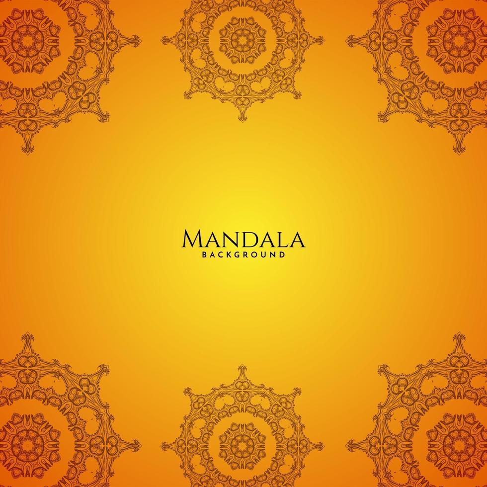 hermoso diseño de mandala moderno fondo de lujo decorativo vector