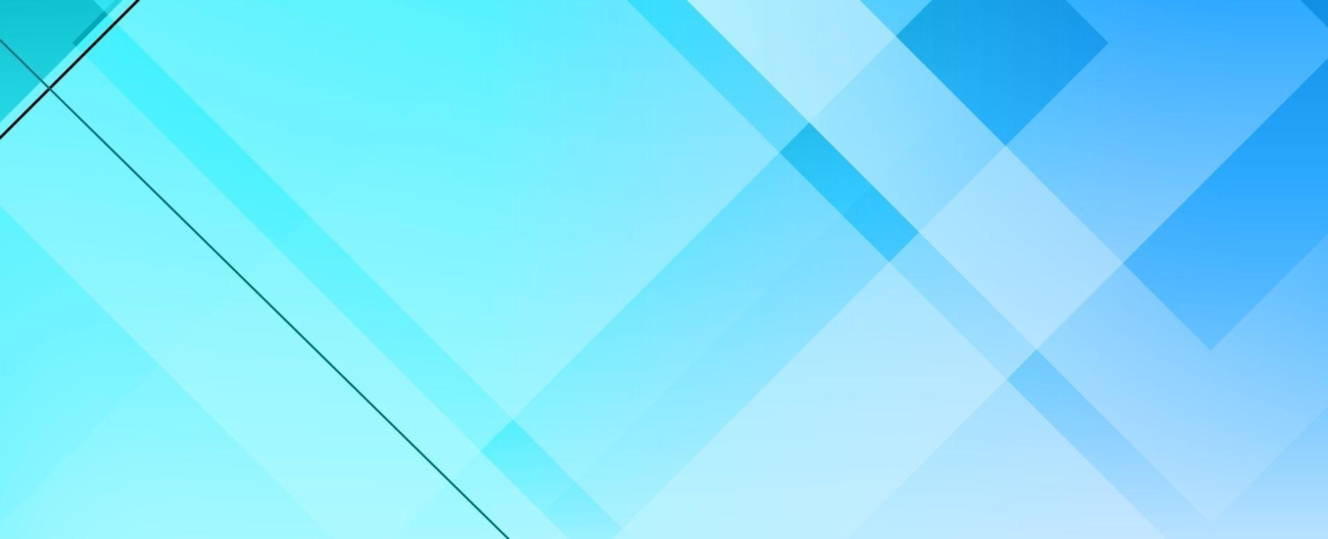 Fondo de diseño de banner moderno decorativo azul geométrico abstracto vector