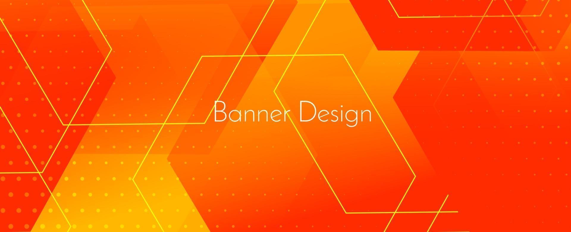 Fondo de banner de diseño de patrón moderno dinámico geométrico brillante abstracto vector