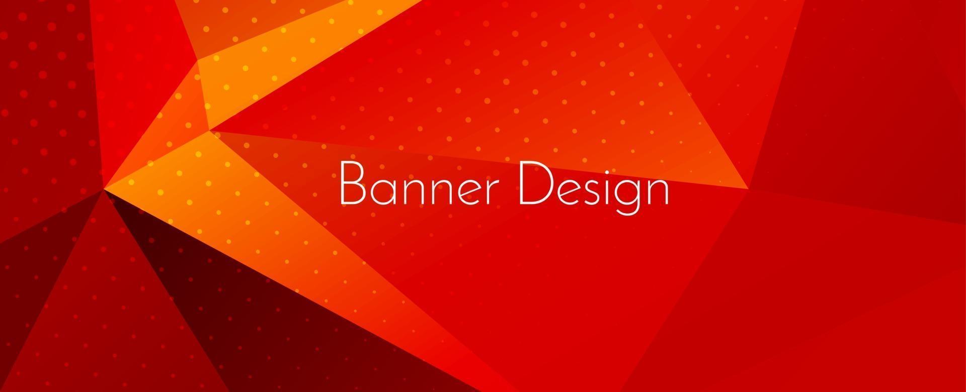 Fondo de banner de diseño decorativo geométrico elegante abstracto vector