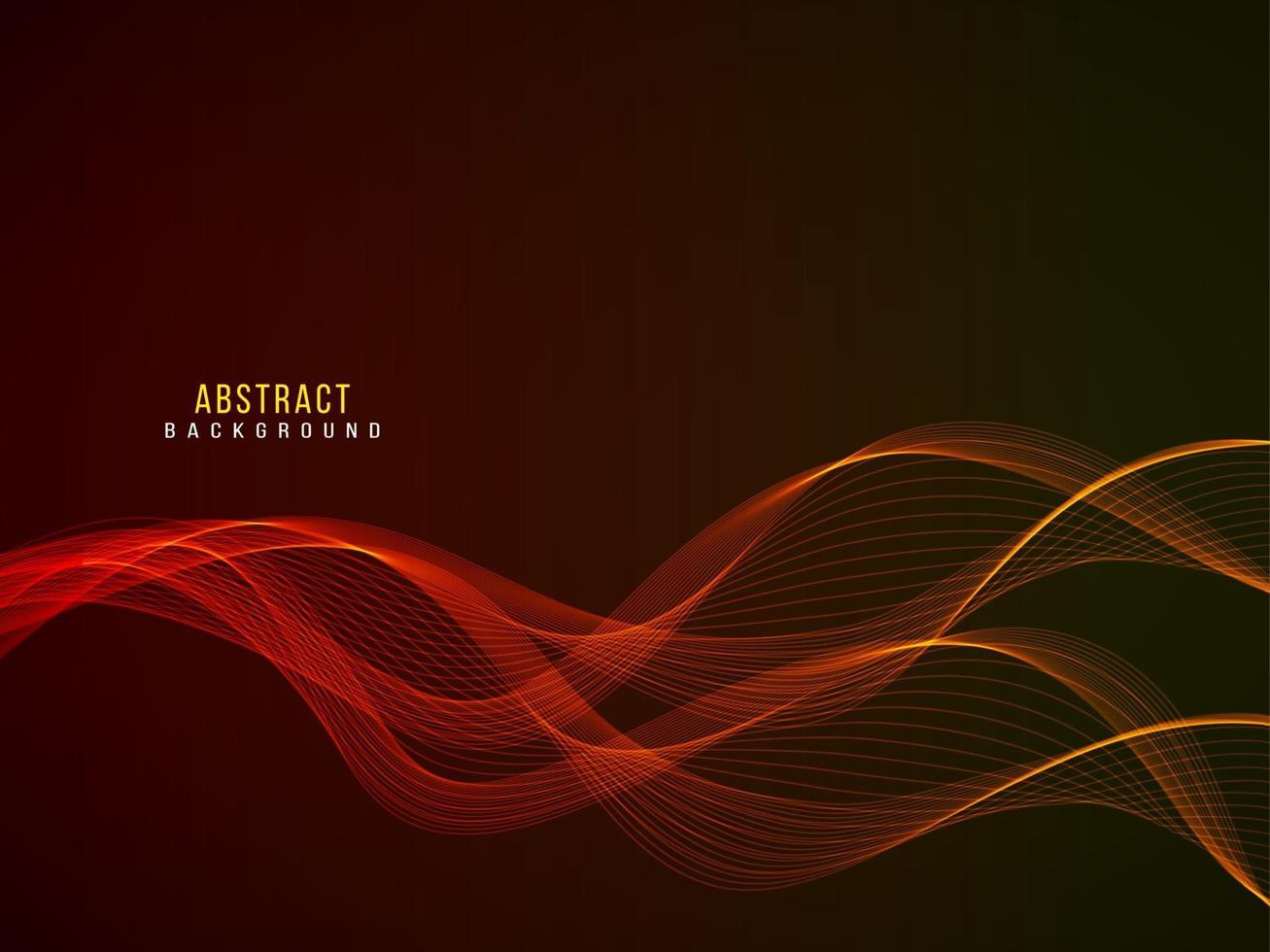 Abstract stylish transparent flowing wave design background vector
