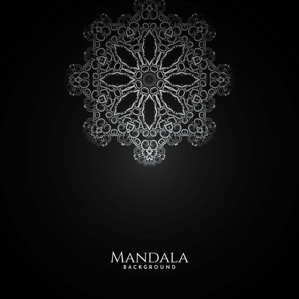 patrón de lujo hermoso mandala decorativo fondo aislado vector