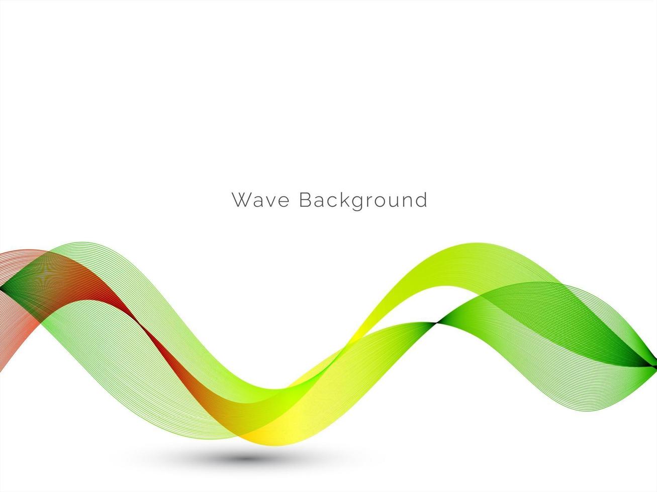 Decorative design colorful wave pattern stylish flowing background vector