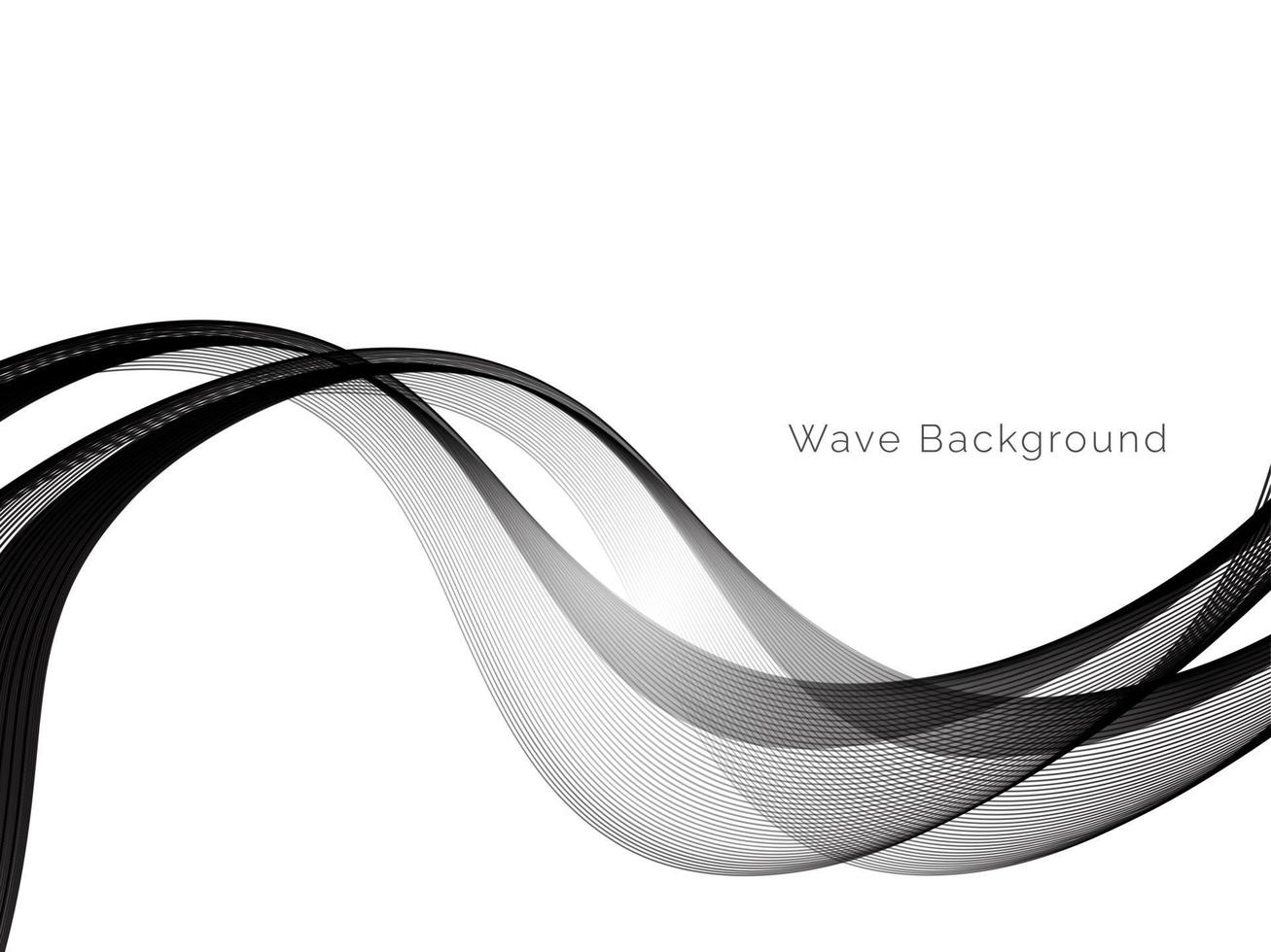 stylish smooth flowing dynamic wave pattern background vector