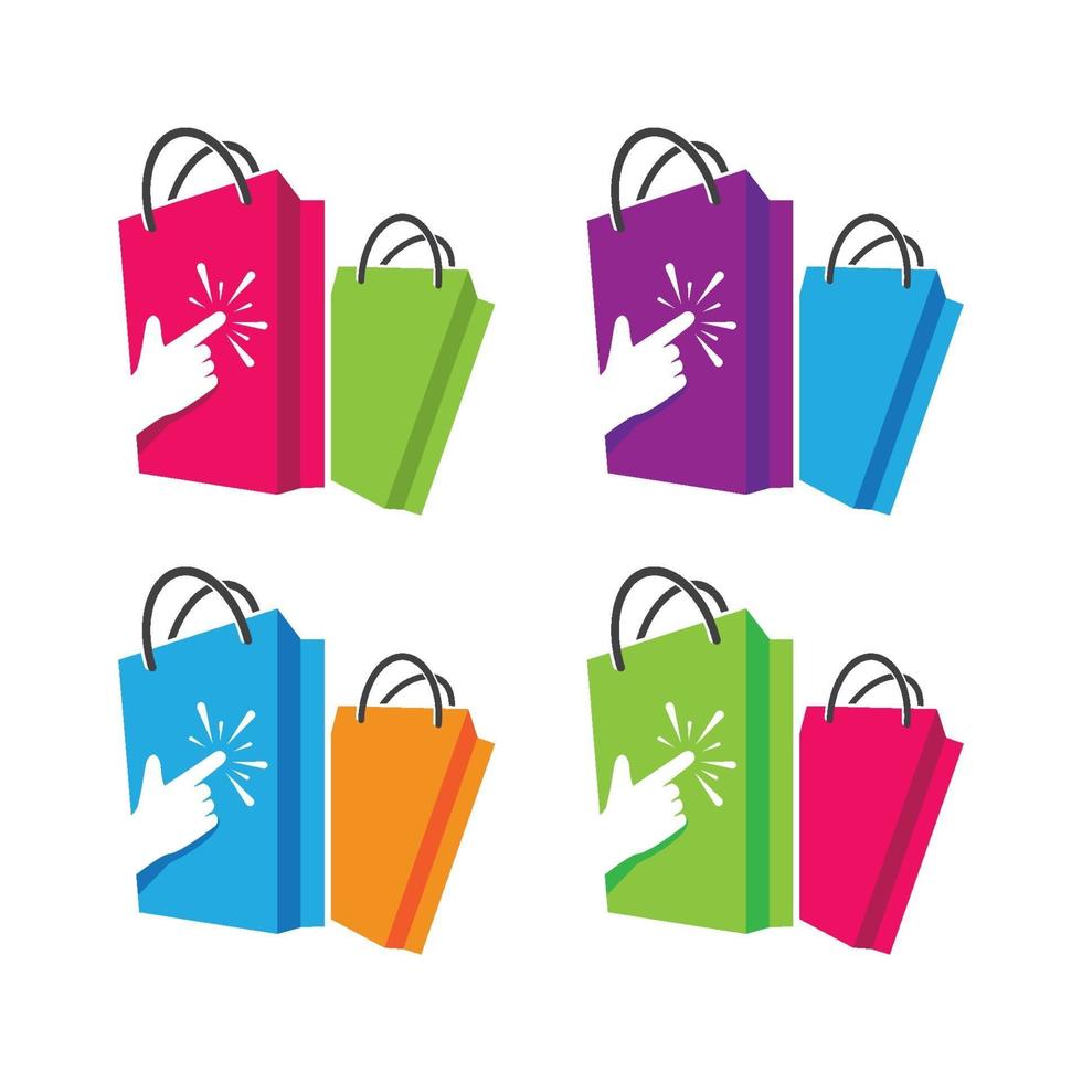 imagenes de logo de tienda online vector