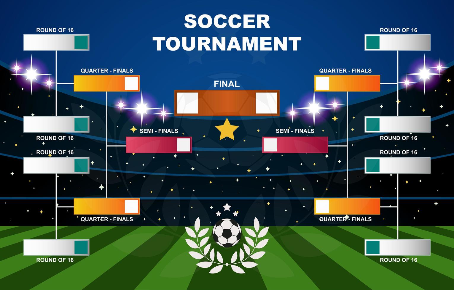 Soccer Tournament Bracket vector