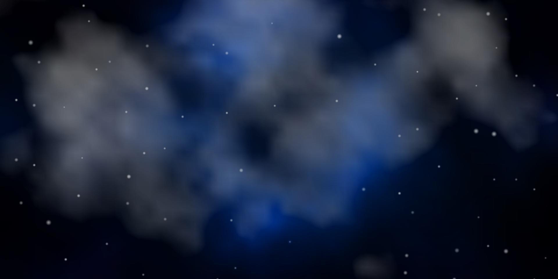 textura de vector gris oscuro con hermosas estrellas.