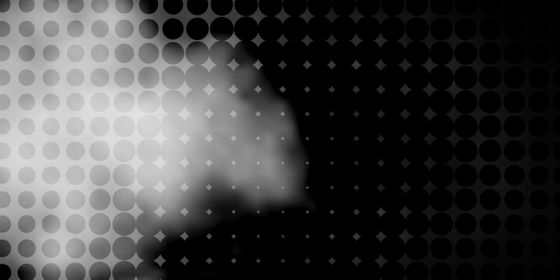 Dark Gray vector layout with circles.