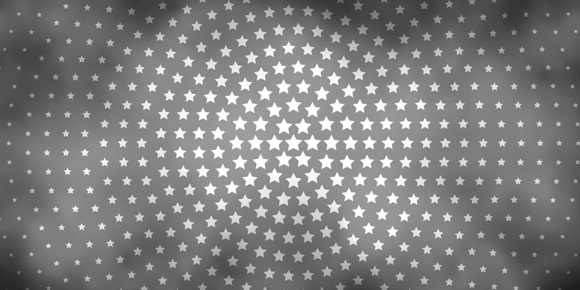 textura de vector gris claro con hermosas estrellas.