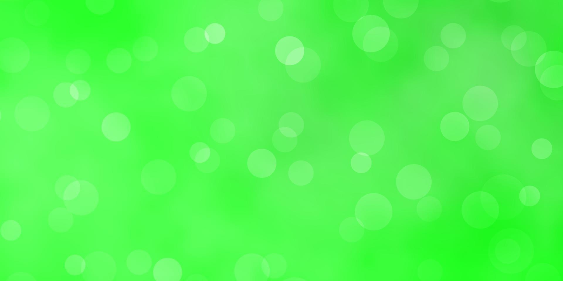 Light Green vector background with spots.