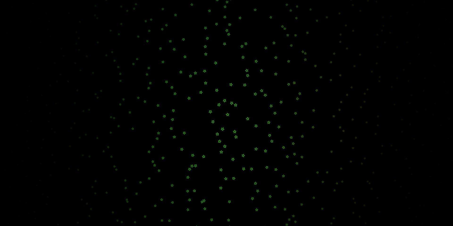 Dark Green, Red vector layout with bright stars.