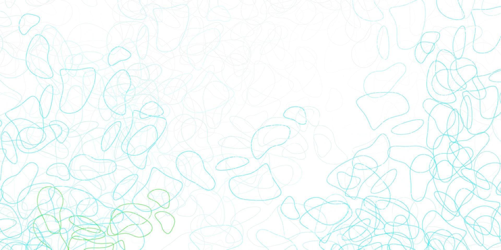 Light blue, green vector backdrop with chaotic shapes.