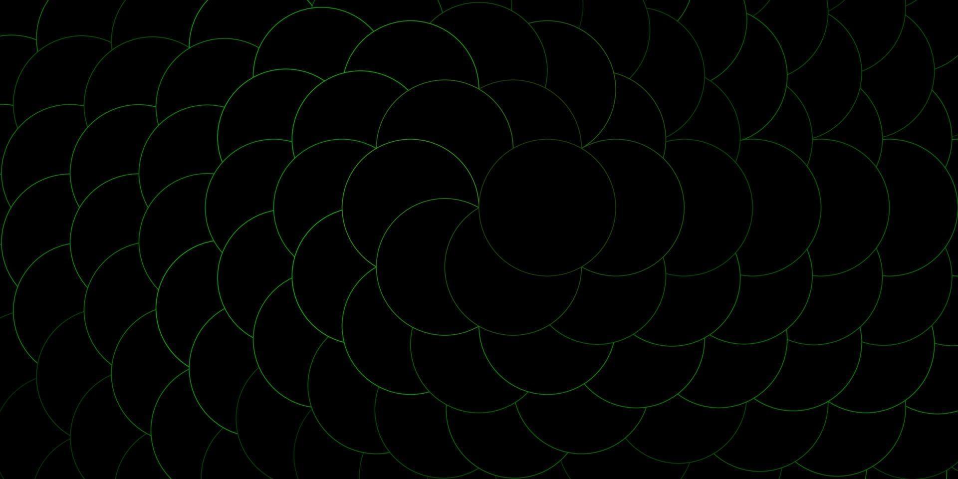 Dark Green, Yellow vector layout with circle shapes.