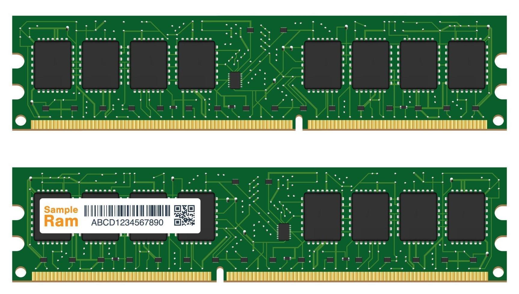 real random access memory or RAM computer vector