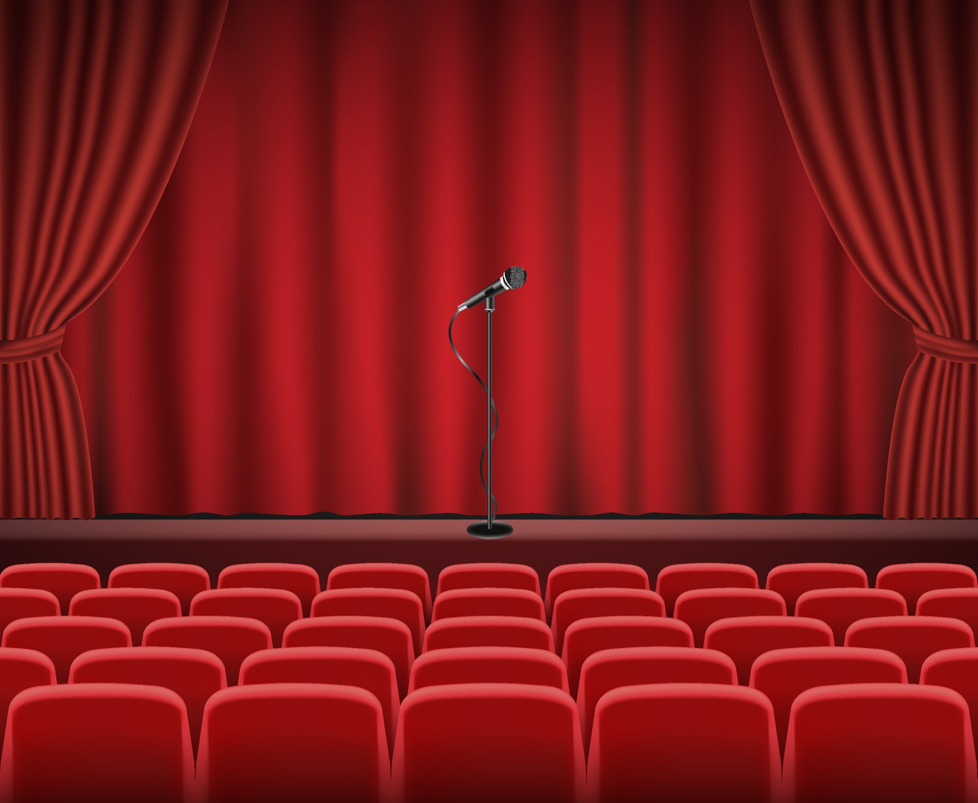 Red theater chairs store