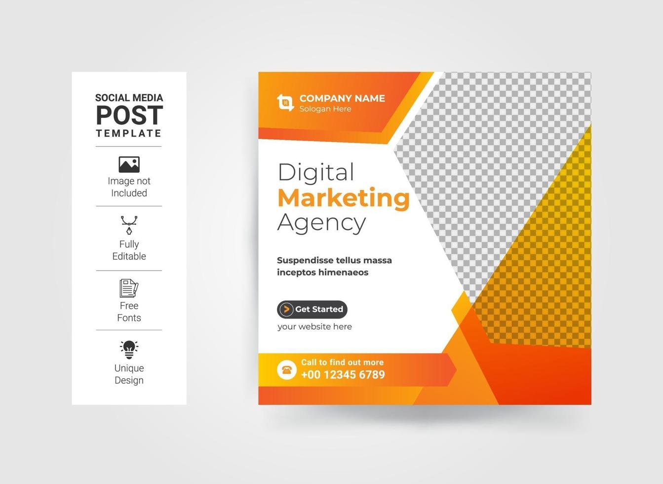 Social media post design template Slides abstract Unique Editable modern Social Media banner Elegant sale and discount promo - Vector. fashion sale social media post design. vector