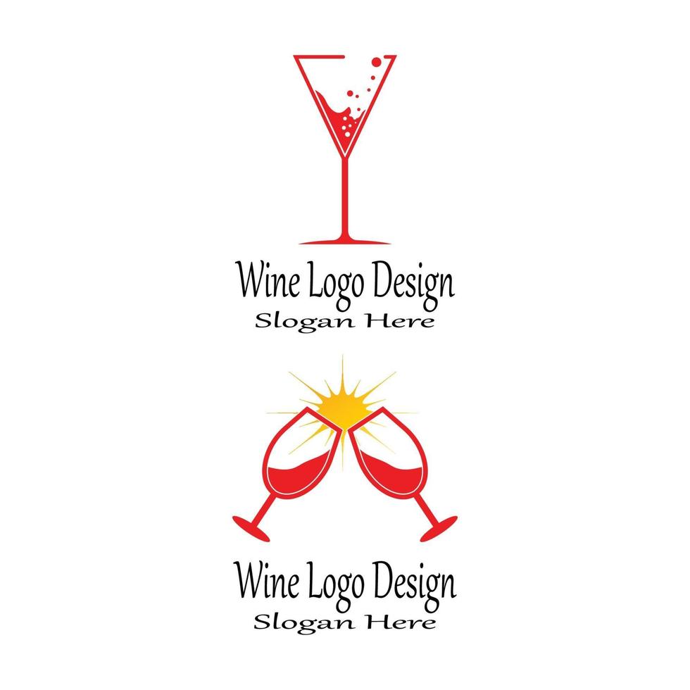 Wine Logo Template vector symbol nature