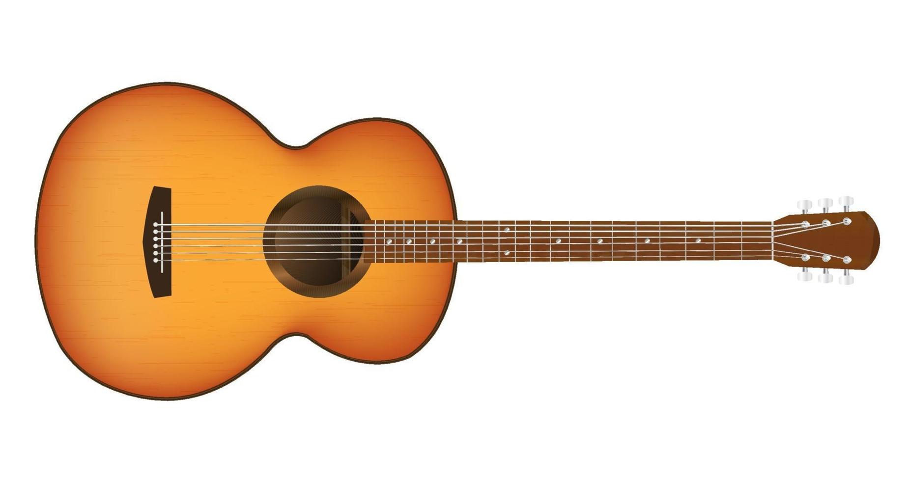 una guitarra acustica vector