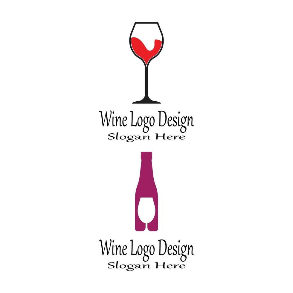 Wine Logo Template vector symbol nature